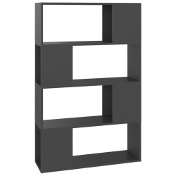 vidaXL Bücherregal Raumteiler Grau 80x24x124,5 cm Holzwerkstoff