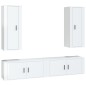 vidaXL 4-tlg. TV-Schrank-Set Hochglanz-Weiß Holzwerkstoff vidaXL 4-tlg. TV-Schrank-Set Hochglanz-Weiß Holzwerkstoff