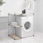 vidaXL Waschmaschinenregal Creme 87x55x90,5 cm Eisen vidaXL Waschmaschinenregal Creme 87x55x90,5 cm Eisen