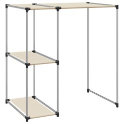 vidaXL Waschmaschinenregal Creme 87x55x90,5 cm Eisen