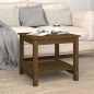 vidaXL Couchtisch Honigbraun 50x50x45 cm Massivholz Kiefer vidaXL Couchtisch Honigbraun 50x50x45 cm Massivholz Kiefer