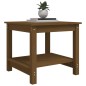 vidaXL Couchtisch Honigbraun 50x50x45 cm Massivholz Kiefer vidaXL Couchtisch Honigbraun 50x50x45 cm Massivholz Kiefer