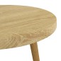 vidaXL 3-tlg. Beistelltisch-Set Hellbraun MDF und Eisen vidaXL 3-tlg. Beistelltisch-Set Hellbraun MDF und Eisen