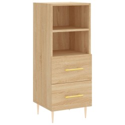 vidaXL Sideboard Sonoma-Eiche 34,5x34x90 cm Holzwerkstoff