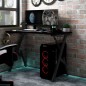 vidaXL Gaming-Schreibtisch mit Y-Gestell Schwarz und Rot 110x60x75 cm vidaXL Gaming-Schreibtisch mit Y-Gestell Schwarz und Rot 110x60x75 cm