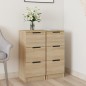 vidaXL Sideboards 2 Stk. Sonoma-Eiche 30x30x70 cm Holzwerkstoff vidaXL Sideboards 2 Stk. Sonoma-Eiche 30x30x70 cm Holzwerkstoff