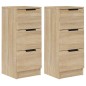 vidaXL Sideboards 2 Stk. Sonoma-Eiche 30x30x70 cm Holzwerkstoff vidaXL Sideboards 2 Stk. Sonoma-Eiche 30x30x70 cm Holzwerkstoff