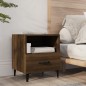 vidaXL Nachttisch Braun Eichen-Optik Holzwerkstoff vidaXL Nachttisch Braun Eichen-Optik Holzwerkstoff