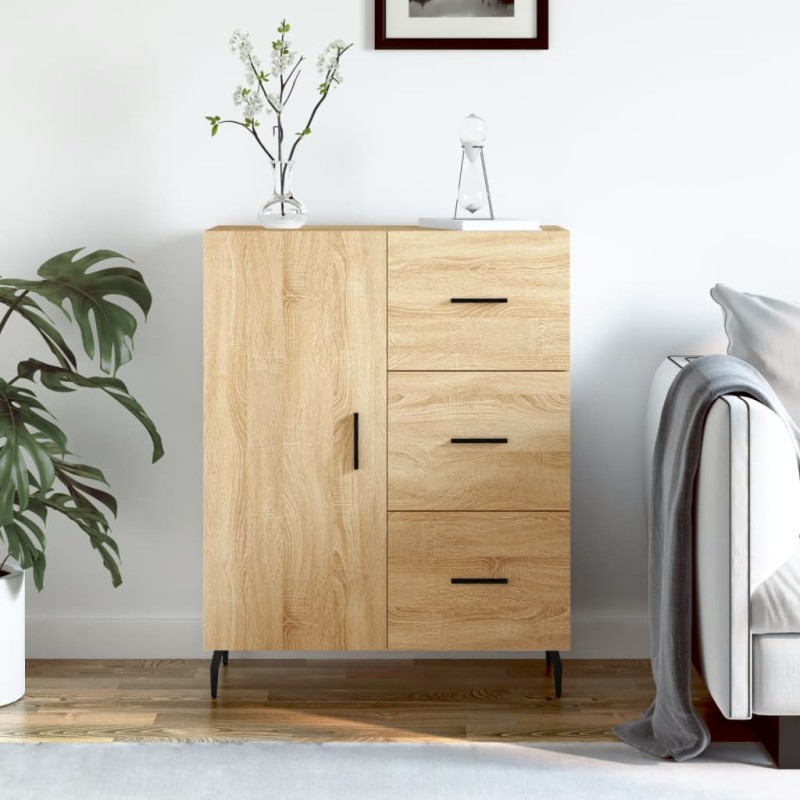 vidaXL Sideboard Sonoma-Eiche 69,5x34x90 cm Holzwerkstoff vidaXL Sideboard Sonoma-Eiche 69,5x34x90 cm Holzwerkstoff