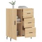 vidaXL Sideboard Sonoma-Eiche 69,5x34x90 cm Holzwerkstoff vidaXL Sideboard Sonoma-Eiche 69,5x34x90 cm Holzwerkstoff