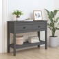 vidaXL Konsolentisch Grau 100x35x75 cm Massivholz Kiefer vidaXL Konsolentisch Grau 100x35x75 cm Massivholz Kiefer