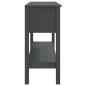 vidaXL Konsolentisch Grau 100x35x75 cm Massivholz Kiefer vidaXL Konsolentisch Grau 100x35x75 cm Massivholz Kiefer