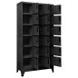 vidaXL Schließfachschrank Anthrazit 90x40x180 cm Stahl vidaXL Schließfachschrank Anthrazit 90x40x180 cm Stahl