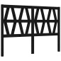 vidaXL Massivholzbett mit Kopfteil Schwarz 140x190 cm vidaXL Massivholzbett mit Kopfteil Schwarz 140x190 cm