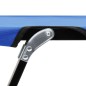 vidaXL Klappbare Sonnenliege für 2 Personen Blau Stahl vidaXL Klappbare Sonnenliege für 2 Personen Blau Stahl