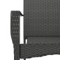 vidaXL 3-tlg. Garten-Essgruppe mit Kissen Schwarz Poly Rattan vidaXL 3-tlg. Garten-Essgruppe mit Kissen Schwarz Poly Rattan