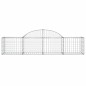 vidaXL Gabionen mit Hochbogen 7 Stk. 200x50x40/60 cm Verzinktes Eisen vidaXL Gabionen mit Hochbogen 7 Stk. 200x50x40/60 cm Verzinktes Eisen