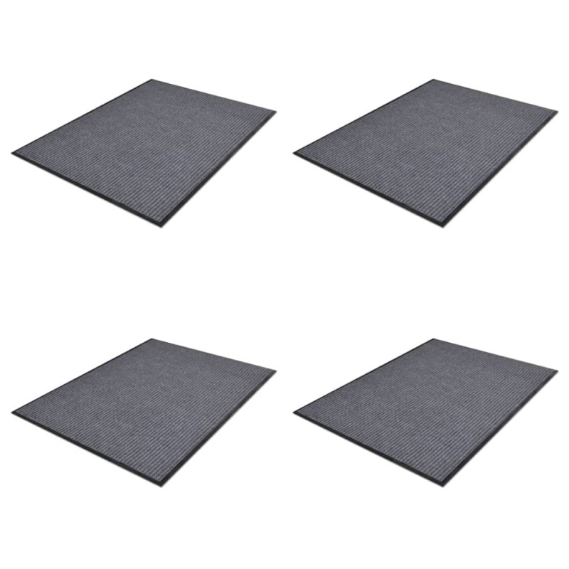 vidaXL Türmatten 4 Stk. PVC Grau 90 x 60 cm vidaXL Türmatten 4 Stk. PVC Grau 90 x 60 cm