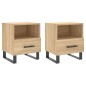 vidaXL Nachttische 2 Stk. Sonoma-Eiche 40x35x47,5 cm Holzwerkstoff vidaXL Nachttische 2 Stk. Sonoma-Eiche 40x35x47,5 cm Holzwerkstoff