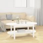 vidaXL Couchtisch Weiß 110x55x45 cm Massivholz Kiefer vidaXL Couchtisch Weiß 110x55x45 cm Massivholz Kiefer
