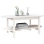 vidaXL Couchtisch Weiß 110x55x45 cm Massivholz Kiefer vidaXL Couchtisch Weiß 110x55x45 cm Massivholz Kiefer