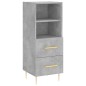 vidaXL Sideboard Betongrau 34,5x34x90 cm Holzwerkstoff vidaXL Sideboard Betongrau 34,5x34x90 cm Holzwerkstoff