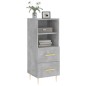 vidaXL Sideboard Betongrau 34,5x34x90 cm Holzwerkstoff vidaXL Sideboard Betongrau 34,5x34x90 cm Holzwerkstoff