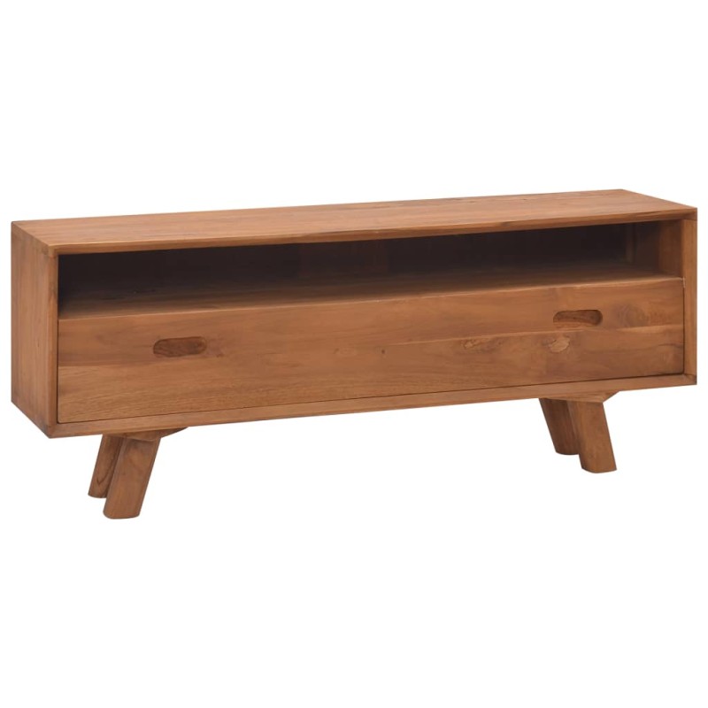 vidaXL TV-Schrank 110x30x45 cm Teak Massivholz vidaXL TV-Schrank 110x30x45 cm Teak Massivholz