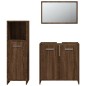 vidaXL 3-tlg. Badmöbel-Set Braun Eichen-Optik Holzwerkstoff vidaXL 3-tlg. Badmöbel-Set Braun Eichen-Optik Holzwerkstoff