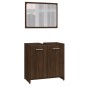 vidaXL 3-tlg. Badmöbel-Set Braun Eichen-Optik Holzwerkstoff vidaXL 3-tlg. Badmöbel-Set Braun Eichen-Optik Holzwerkstoff