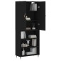 Highboard Schwarz 69,5x34x180 cm Holzwerkstoff Highboard Schwarz 69,5x34x180 cm Holzwerkstoff