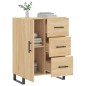 vidaXL Sideboard Sonoma-Eiche 69,5x34x90 cm Holzwerkstoff vidaXL Sideboard Sonoma-Eiche 69,5x34x90 cm Holzwerkstoff
