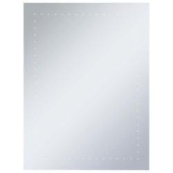 vidaXL Badezimmer-Wandspiegel mit LEDs 60x80 cm
