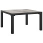vidaXL 5-tlg. Garten-Lounge-Set Schwarz und Grau Poly Rattan vidaXL 5-tlg. Garten-Lounge-Set Schwarz und Grau Poly Rattan