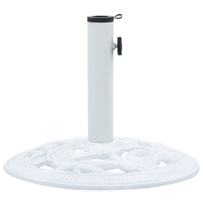 vidaXL Sonnenschirmständer Weiß 9 kg 40 cm Gusseisen vidaXL Sonnenschirmständer Weiß 9 kg 40 cm Gusseisen
