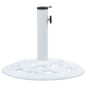 vidaXL Sonnenschirmständer Weiß 9 kg 40 cm Gusseisen vidaXL Sonnenschirmständer Weiß 9 kg 40 cm Gusseisen