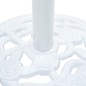 vidaXL Sonnenschirmständer Weiß 9 kg 40 cm Gusseisen vidaXL Sonnenschirmständer Weiß 9 kg 40 cm Gusseisen