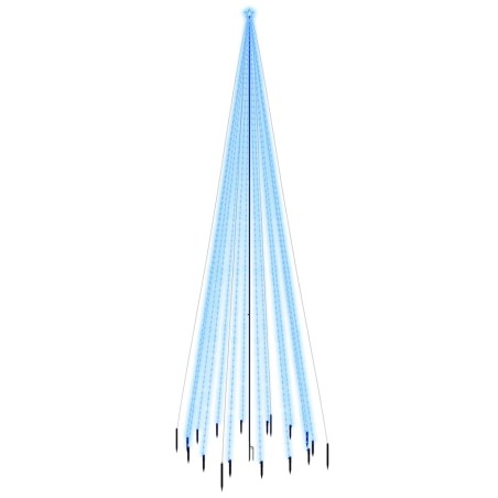 vidaXL LED-Weihnachtsbaum mit Erdnägeln Blau 1134 LEDs 800 cm