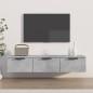 vidaXL Wandschrank Betongrau 102x30x20 cm Holzwerkstoff vidaXL Wandschrank Betongrau 102x30x20 cm Holzwerkstoff