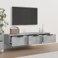 vidaXL Wandschrank Betongrau 102x30x20 cm Holzwerkstoff vidaXL Wandschrank Betongrau 102x30x20 cm Holzwerkstoff