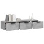 vidaXL Wandschrank Betongrau 102x30x20 cm Holzwerkstoff vidaXL Wandschrank Betongrau 102x30x20 cm Holzwerkstoff