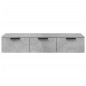 vidaXL Wandschrank Betongrau 102x30x20 cm Holzwerkstoff vidaXL Wandschrank Betongrau 102x30x20 cm Holzwerkstoff