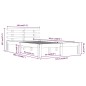 vidaXL Massivholzbett Weiß 120x200 cm vidaXL Massivholzbett Weiß 120x200 cm