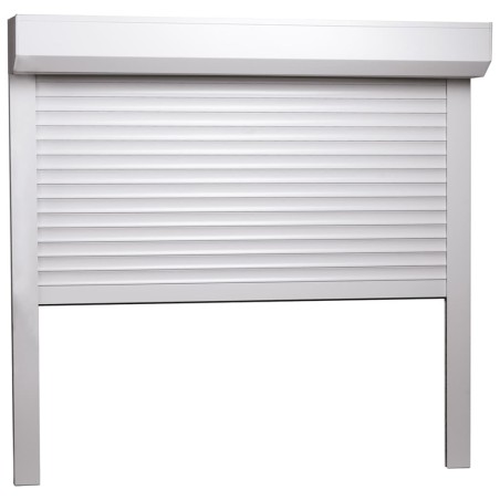 vidaXL Rollladen Aluminium 160x150 cm Weiß