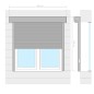 vidaXL Rollladen Aluminium 160x150 cm Weiß vidaXL Rollladen Aluminium 160x150 cm Weiß