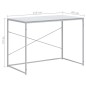 vidaXL Computertisch Weiß 110x60x70 cm Holzwerkstoff vidaXL Computertisch Weiß 110x60x70 cm Holzwerkstoff