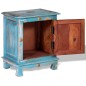 vidaXL Nachttisch Massiv Mangoholz Blau vidaXL Nachttisch Massiv Mangoholz Blau