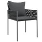 vidaXL 9-tlg. Garten-Essgruppe mit Kissen Poly Rattan und Stahl vidaXL 9-tlg. Garten-Essgruppe mit Kissen Poly Rattan und Stahl