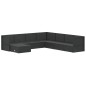 vidaXL 8-tlg. Garten-Lounge-Set mit Kissen Schwarz Poly Rattan vidaXL 8-tlg. Garten-Lounge-Set mit Kissen Schwarz Poly Rattan