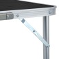 vidaXL Klappbarer Campingtisch Grau Aluminium 180 x 60 cm vidaXL Klappbarer Campingtisch Grau Aluminium 180 x 60 cm